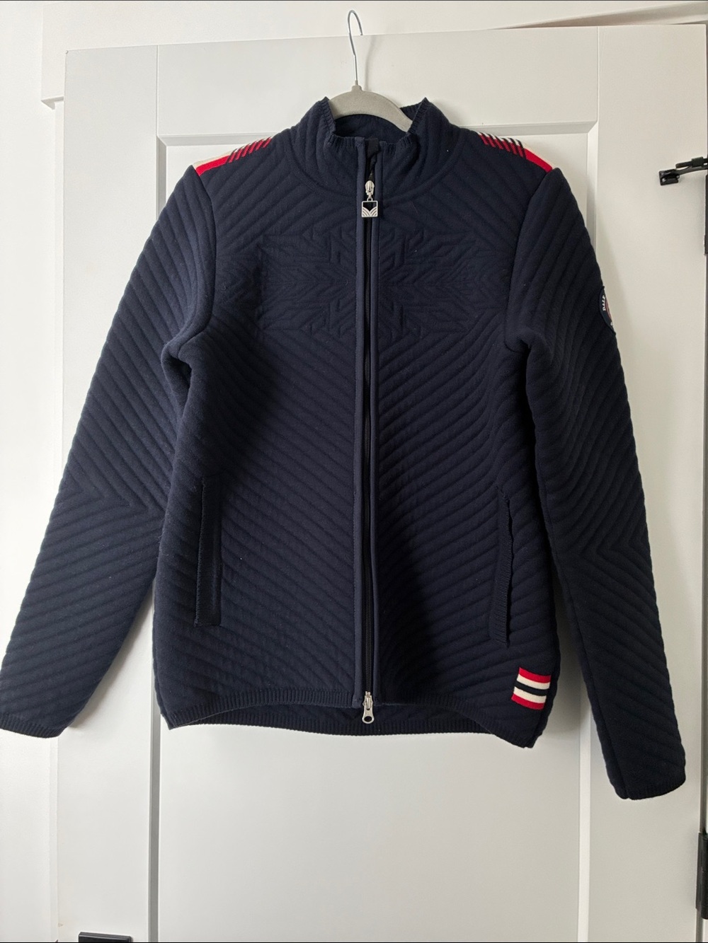 Women’s DALE OF NORWAY Navy Quilted Zip-Up Jacket 🇳🇴